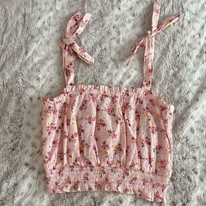 Printed Floral Cotton Top